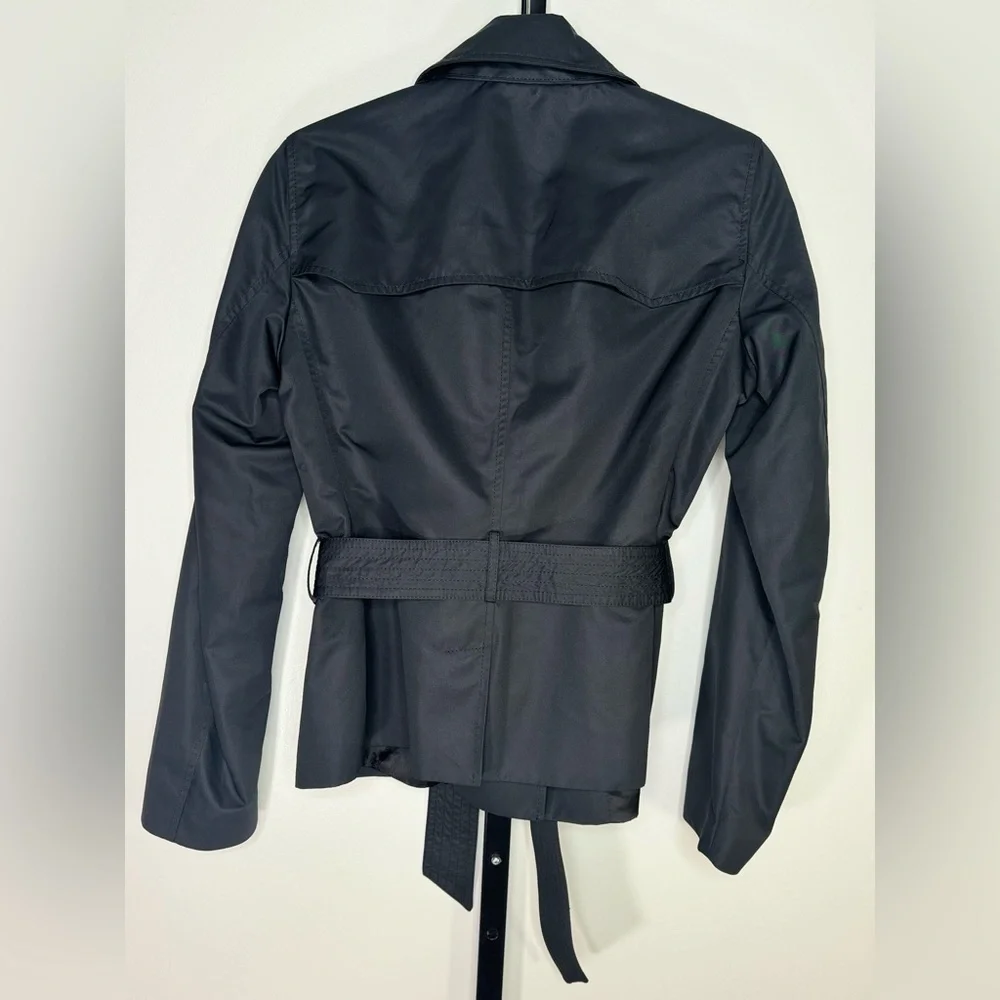 Bally Black Trench Coat - Like New Condition